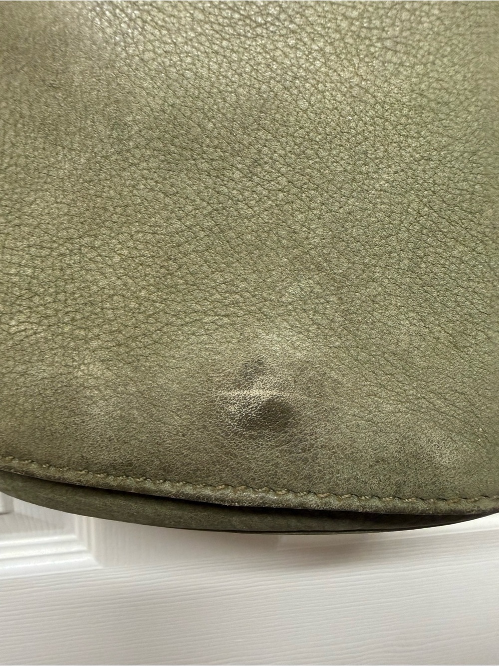Vintage Coach Sonoma Small Flap- Sage or Green Nubuc Crossbody - Picture 3 of 11